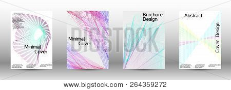 Minimum Coverage Of A Vector. A Set Of Modern Abstract Backgrounds With Abstract Gradient Linear Wav