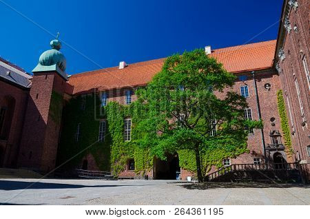 Courtyard In Stockholm City Hall Stadshuset, Sweden