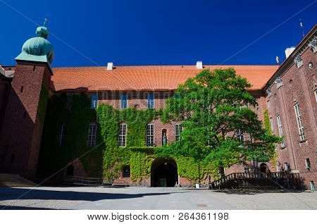 Courtyard In Stockholm City Hall Stadshuset, Sweden