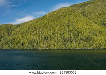 Inside Passage, Bc, Canada - September 13, 2018: The Alki, An Alaskan Fishing Troller Built In 1925 