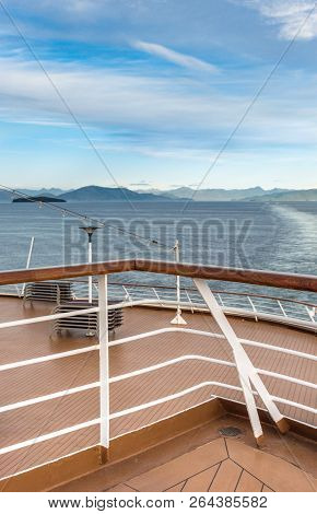 Southern View Of Dixon Entrance From Cruise Ship, Inside Passage, Bc, Canada.