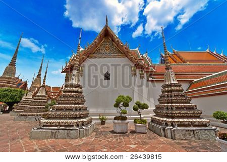 Tempio thailandese nel Gran Palazzo di Bangkok