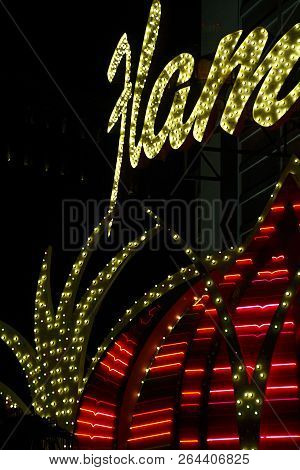 Las Vegas, Nv/usa - Sep 16,2018: Exterior Views Of The Flamingo Casino Resort On The Las Vegas Strip