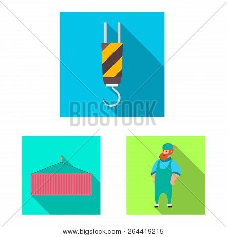 Vector Design Of Goods And Cargo Logo. Set Of Goods And Warehouse Vector Icon For Stock.
