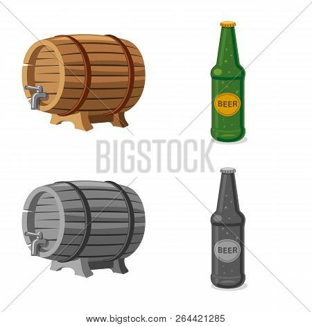 Vector Design Of Pub And Bar Icon. Collection Of Pub And Interior Vector Icon For Stock.