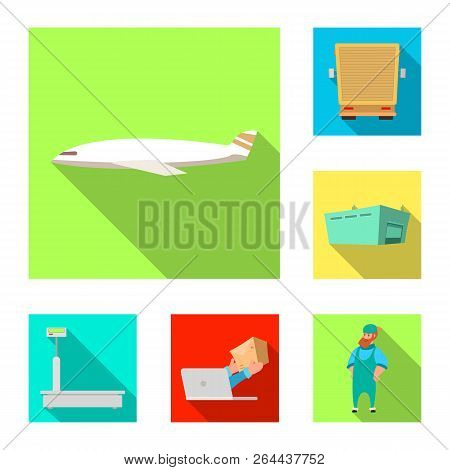 Vector Design Of Goods And Cargo Symbol. Collection Of Goods And Warehouse Vector Icon For Stock.