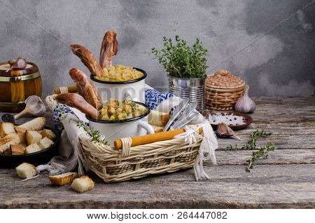 Traditional Thick Soup With Peas