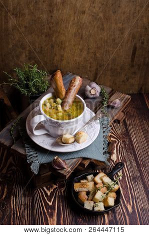 Traditional Thick Soup With Peas