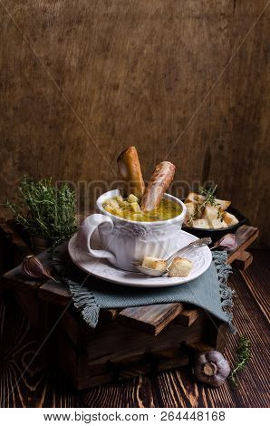 Traditional Thick Soup With Peas