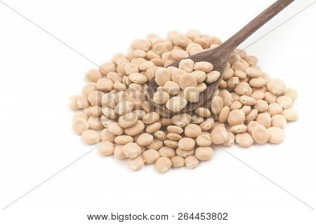 Pile Of Raw Altramuces, Lupinus Albus Beans. Also Known As Tremoco And Lupini