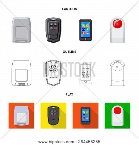 Vector Design Of Office And House Symbol. Set Of Office And System Stock Vector Illustration.