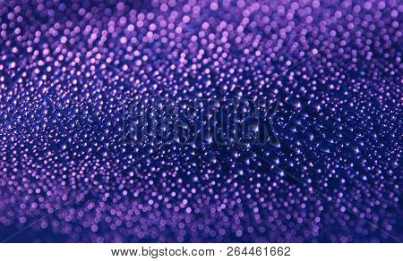 Water Drops Abstract Holiday Background Purple Close Up