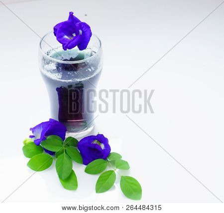 Refreshing Drink Of Butterfly Pea Flower,butterfly Pea Juice