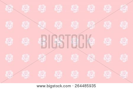 Pattern Background Of Aguape Flowers, Matte Pink