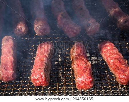 Moldovan Mititei And Cooked On The Grill