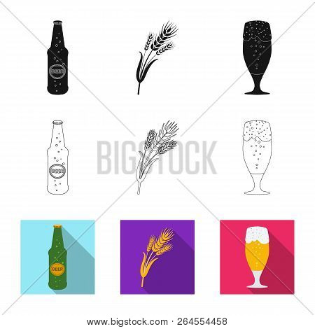 Vector Illustration Of Pub And Bar Symbol. Set Of Pub And Interior Stock Vector Illustration.
