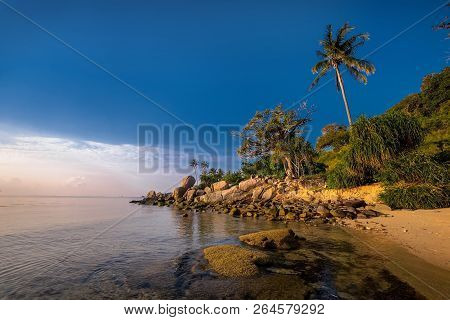 Wonderful Beach And Sky At Bintan Island Indonesia