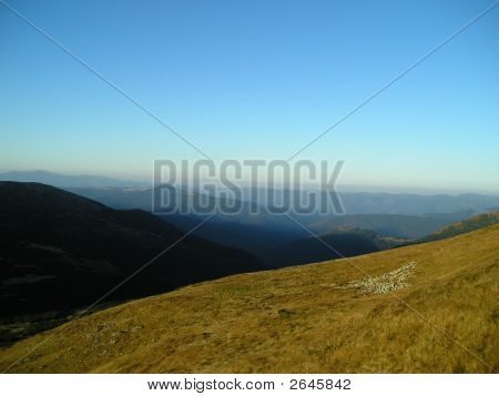 Ciel pur avec paysage de beauté