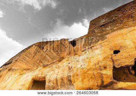 Fragment Of The Cliff Of The Inkerman Cave Monastery, Sevastopol, Crimea, Russia
