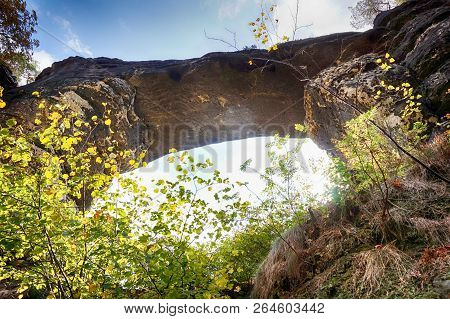 Pravcicka Brana Natural Landscape From Czech Republic