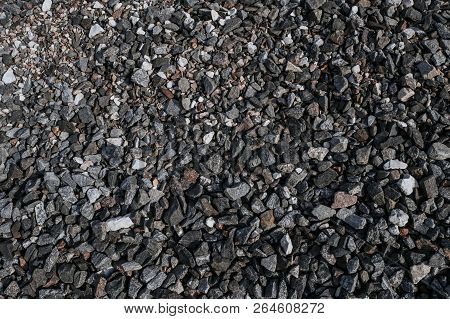Texture Of Natural Crushed Stone On Oad
