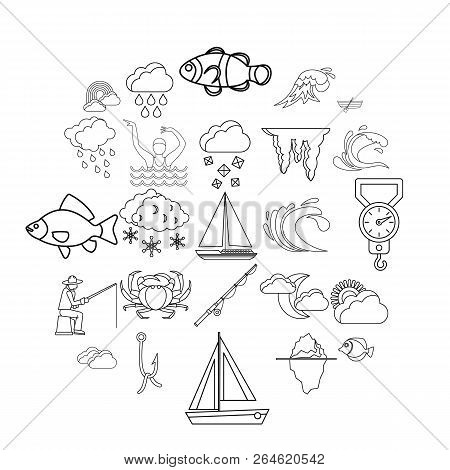 Vacuity Icons Set. Outline Set Of 25 Vacuity Vector Icons For Web Isolated On White Background