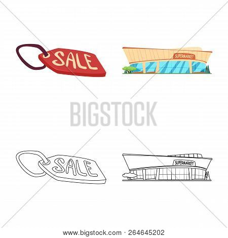 Isolated Object Of Food And Drink Icon. Set Of Food And Store Vector Icon For Stock.