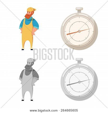 Vector Illustration Of Goods And Cargo Logo. Set Of Goods And Warehouse Vector Icon For Stock.
