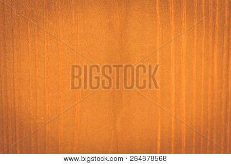 Wooden Background Of Orange Color. Light Texture Cant