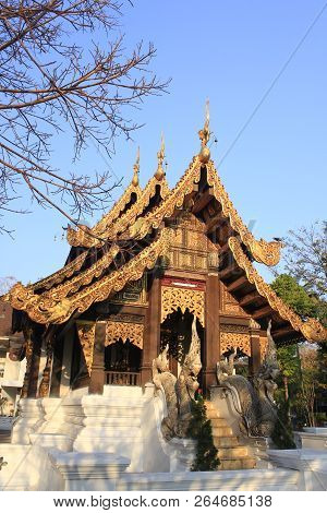 (wat Jet Yod) Wat Photharam Chiangmai Province