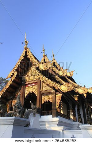 (wat Jet Yod) Wat Photharam Chiangmai Province