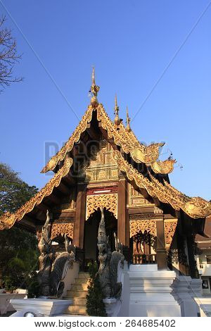 (wat Jet Yod) Wat Photharam Chiangmai Province