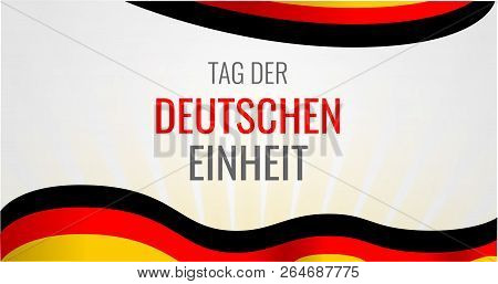 Deutschen Einheit Concept Background. Hand Drawn Illustration Of Deutschen Einheit Concept Backgroun