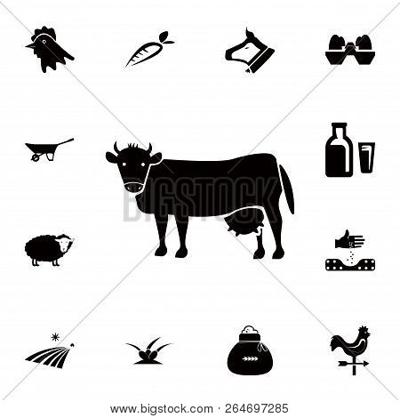 Cow Icon. Detailed Set Of Farm Icons. Premium Quality Graphic Design Icon. One Of The Collection Ico