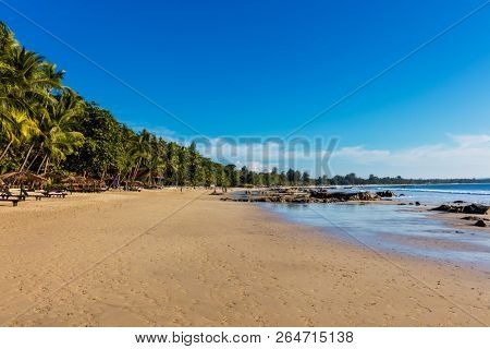 Ngapali Beach near Thandwe at Rakhine state in Myanmar (Burma)
