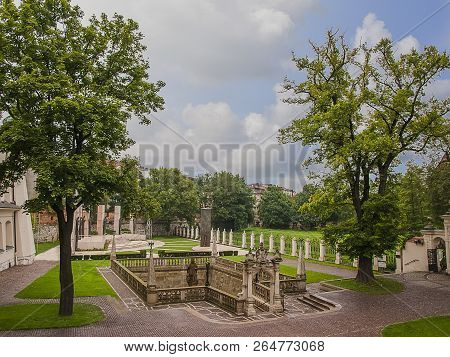 Pond Of St. Stanislaus, The Kropilnica Of Poland A Park In St. Stanislaus Church And Paulinite Monas
