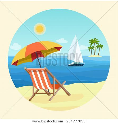 Deck Chairs Umbrella Vector Photo Free Trial Stock Deck Chairs Umbrella Vector Photo