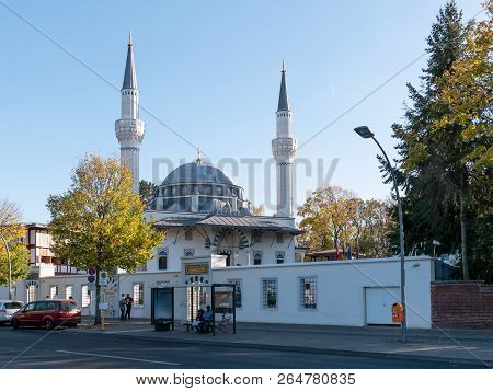 Berlin, Germany - October 21, 2018: Sehitlik Mosque In Berlin, Germany