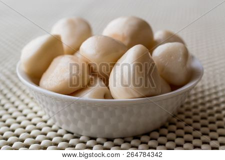 Pickled Garlic Pickles In Bowl.