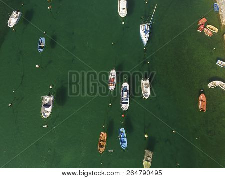 Boats In The Estuary Of Plentzia, Bizkaia, Basque Country, Spain
