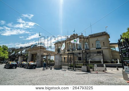 Buenos Aires, Argentina - 05 Octubre, 2018: hippodrome in the region of Palermo in Argentina