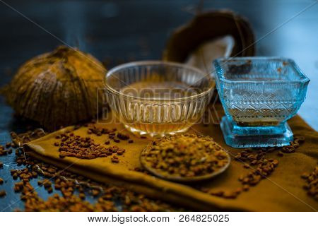 Home Remedy To Control Hair Fall I.e. Fenugreek Seeds Or Methi Seeds Or Methi Dana With Coconut Oil
