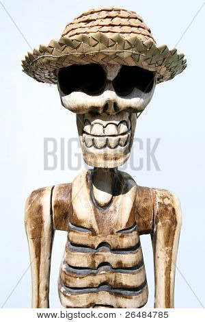 Skeleton Wearing A Funny Hat