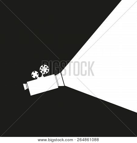 Vintage Video Camera. Background With Video Camera.