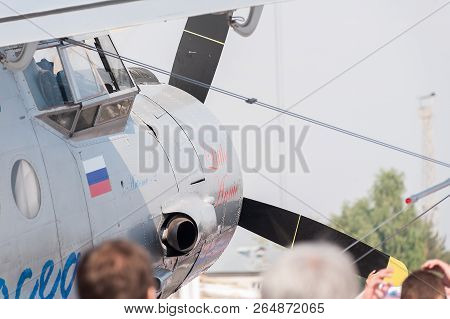 Tyumen, Russia - August 11, 2012: On Visit At Utair Airshow In Plehanovo Heliport. An-2 Airplane On 