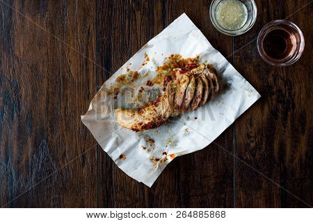 Turkish Food Rice Stuffed Tripe Sirdan Dolma / Shirdan From Adana Offal Food.