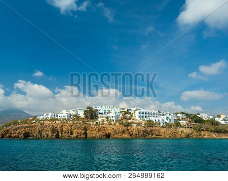 harbor piso livadi paros island with cyclades architecture resort town