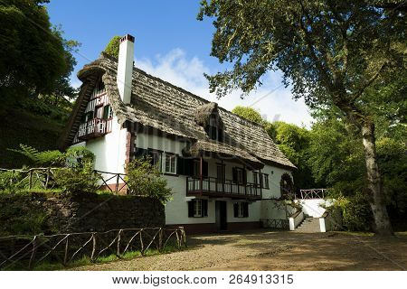 View Of The House Of Queimadas, Santana, Madeira, Portugal