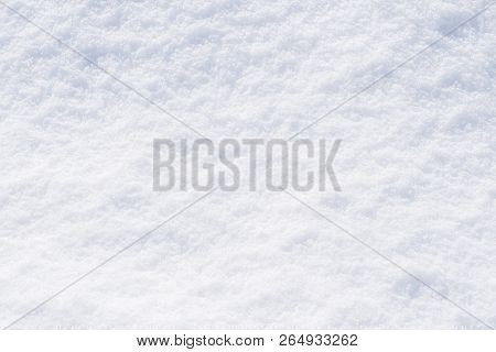 Snow White Texture Winter Background Of Fresh Cold Ice, Snowy Icy Surface Pattern Of Chill Snowflake
