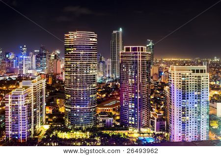 Skyline di notte
